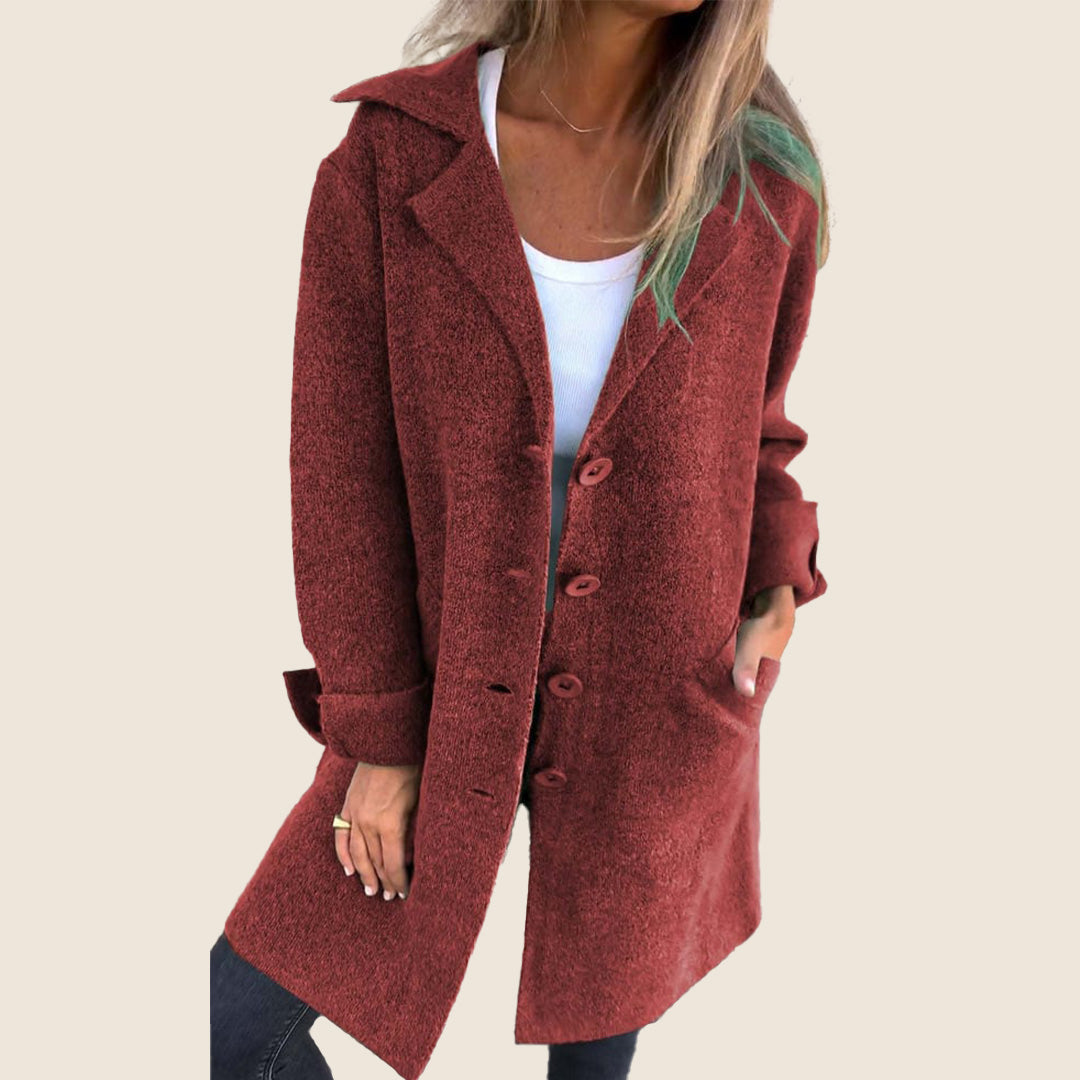 Sofia – Manteau doux à boutons