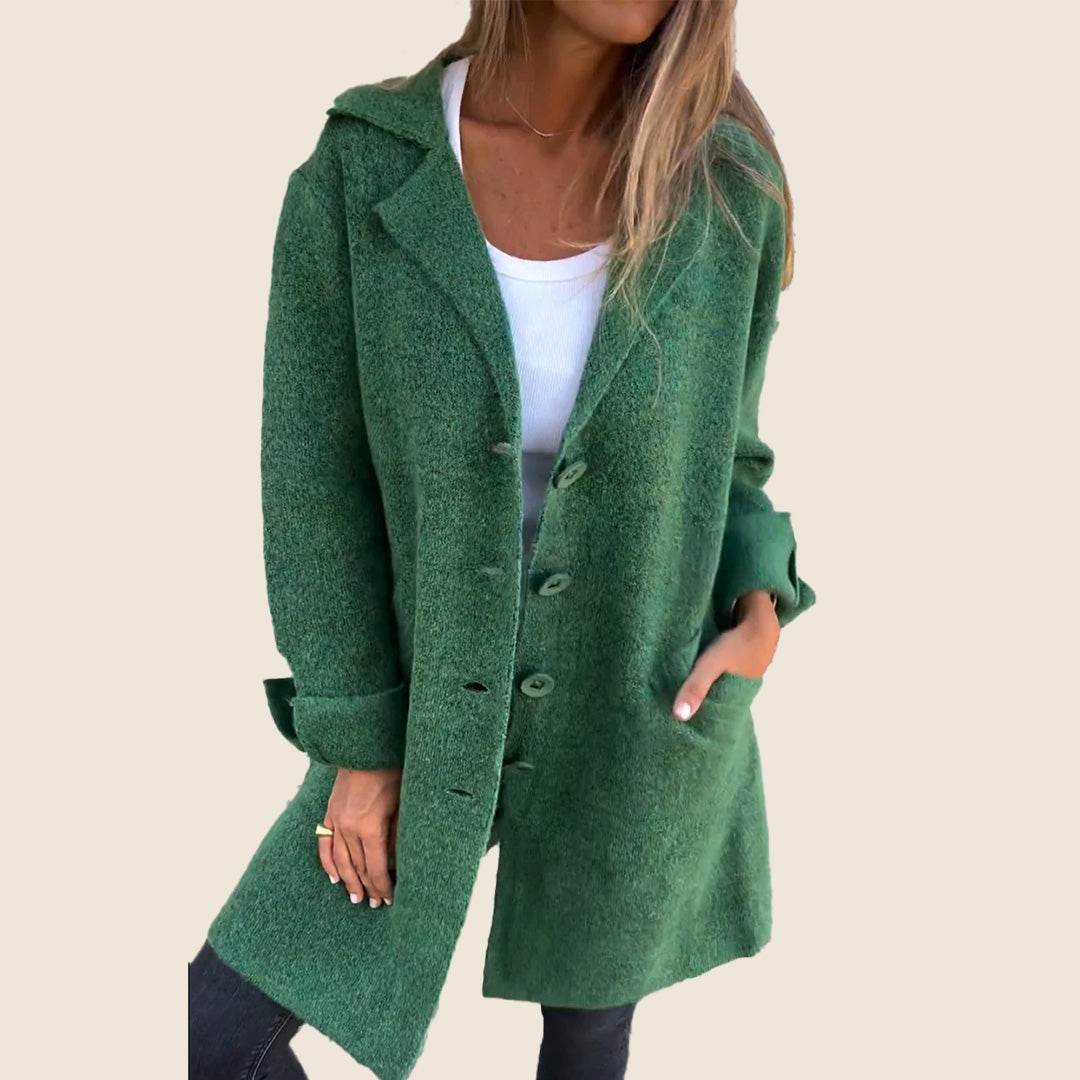 Sofia – Manteau doux à boutons