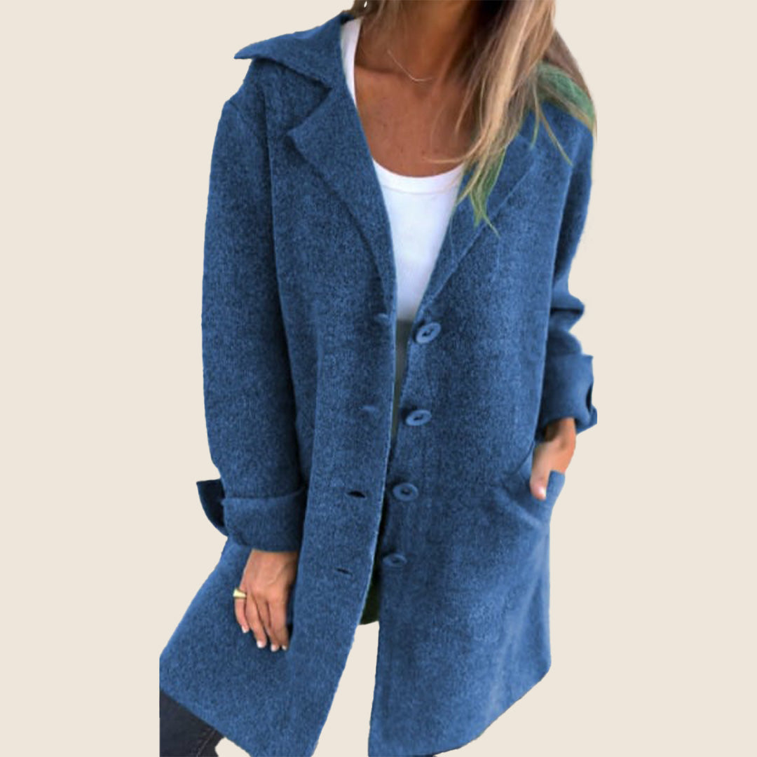 Sofia – Manteau doux à boutons