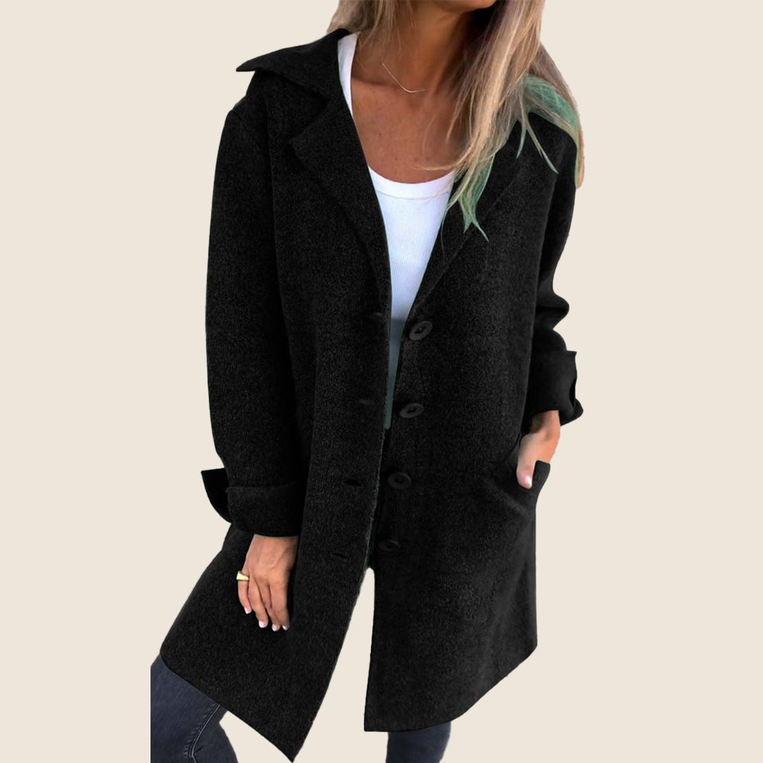Sofia – Manteau doux à boutons
