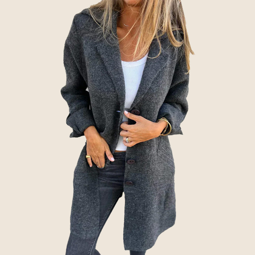 Sofia – Manteau doux à boutons