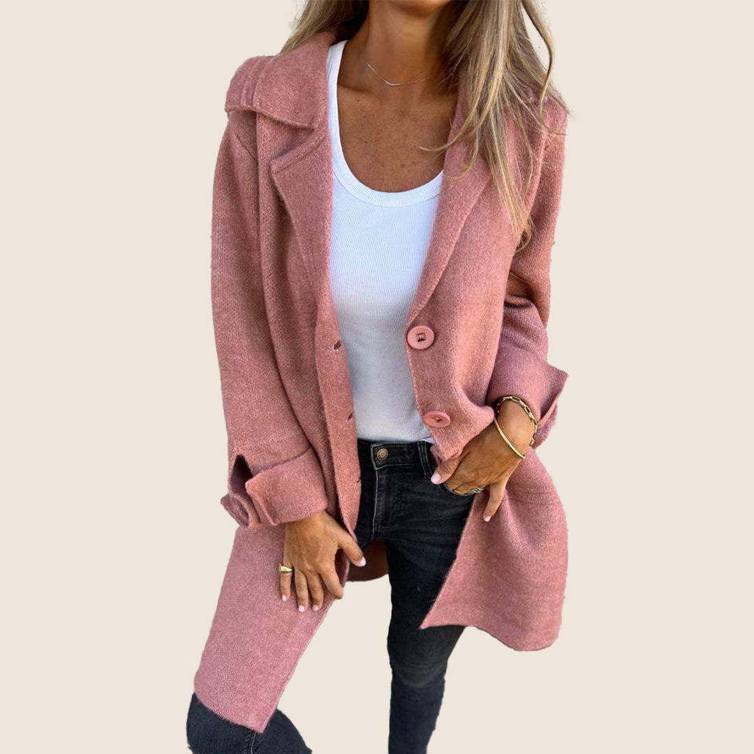 Sofia – Manteau doux à boutons