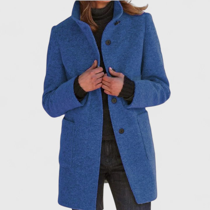 Elena – Manteau classique en laine mélangée