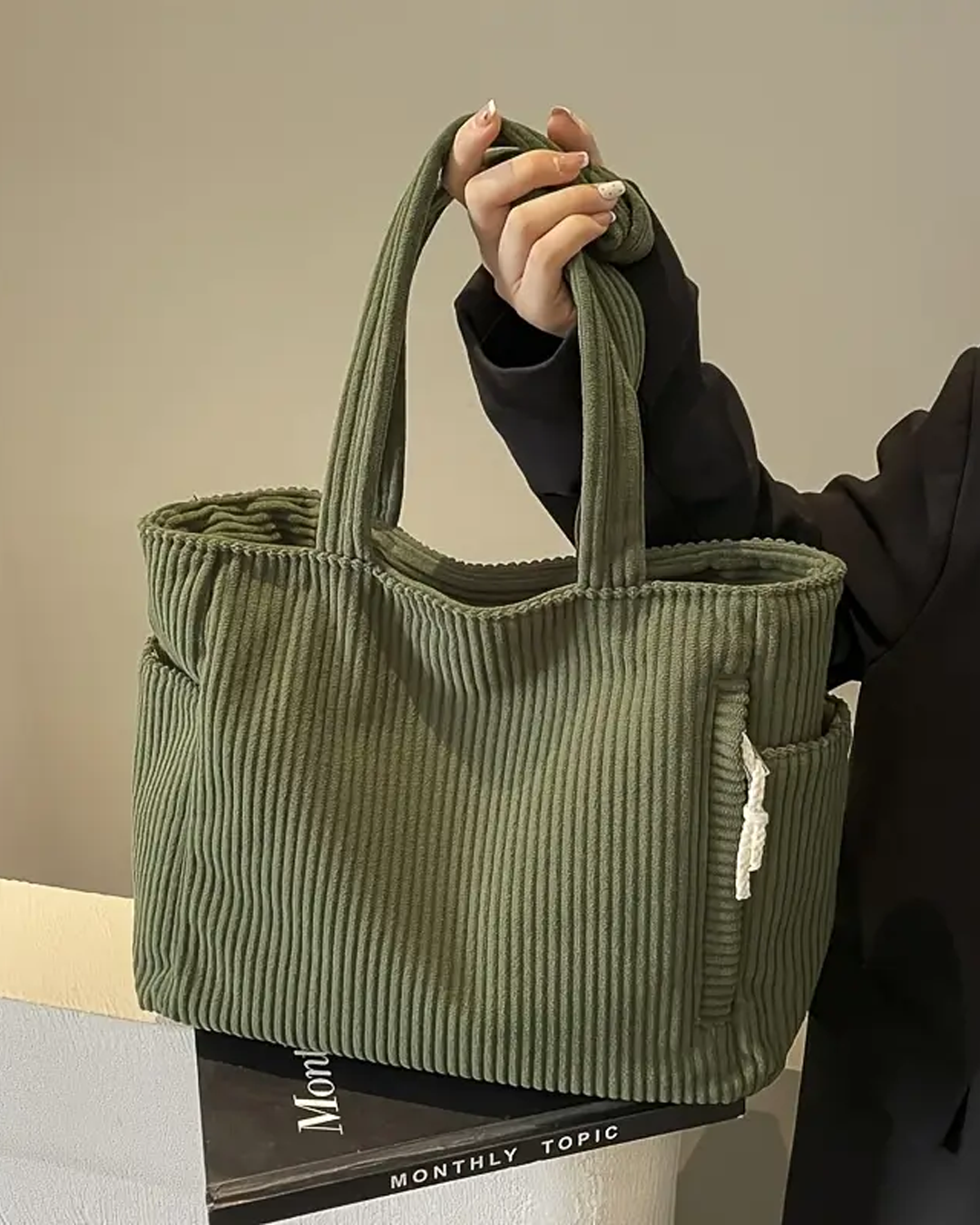 Tilda | Sac à bandoulière nervuré avec cordon