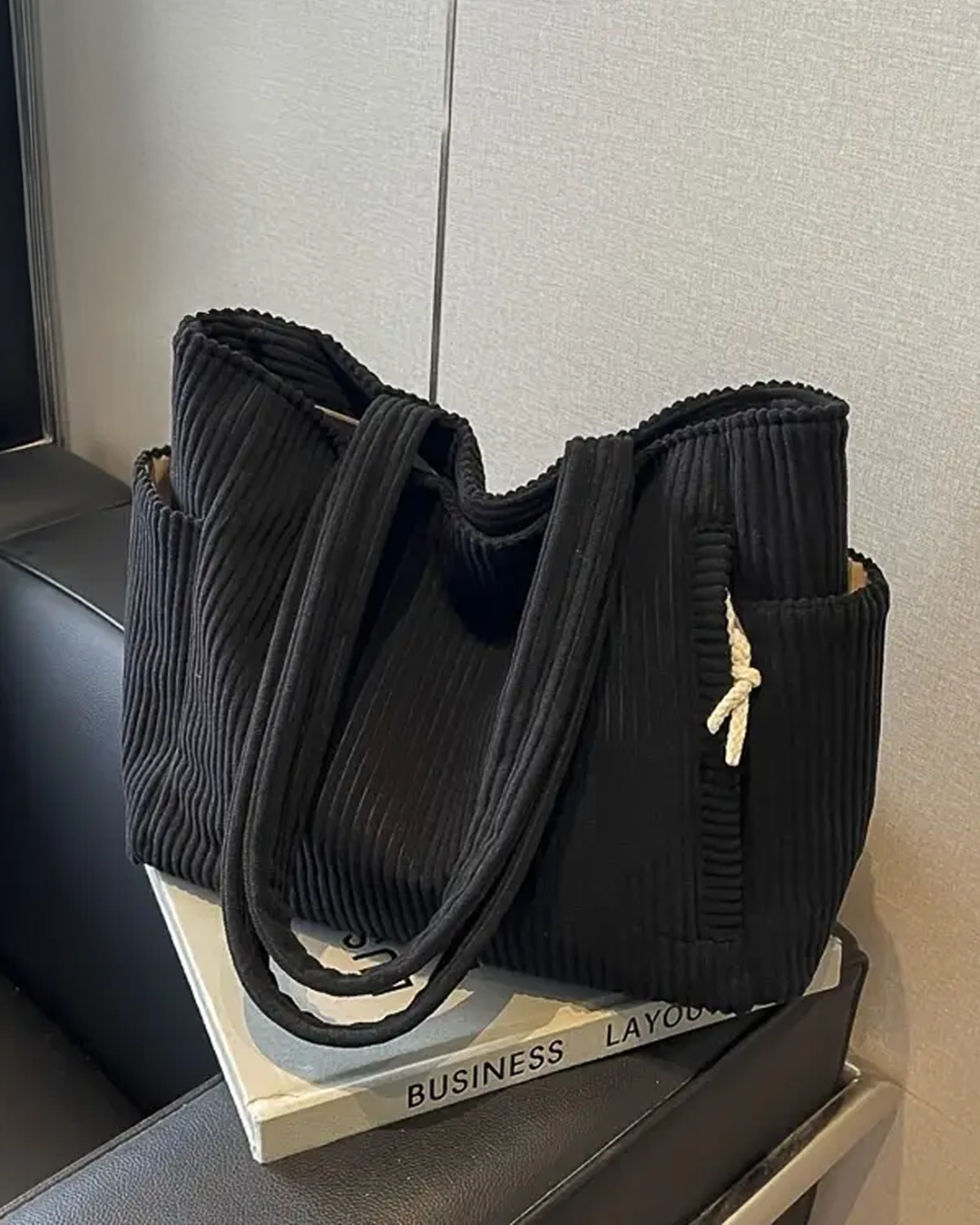 Tilda | Sac à bandoulière nervuré avec cordon