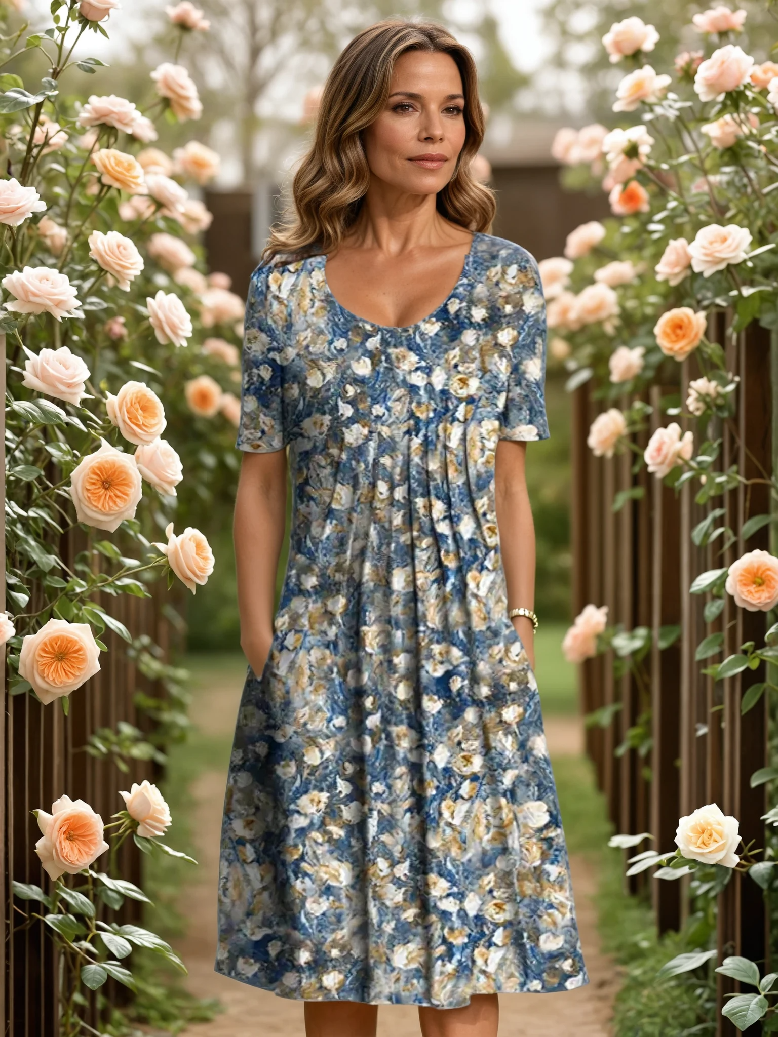 Marcelle | Robe Élégante Couvrant Le Ventre