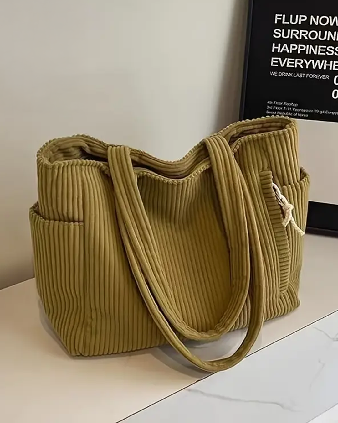 Tilda | Sac à bandoulière nervuré avec cordon