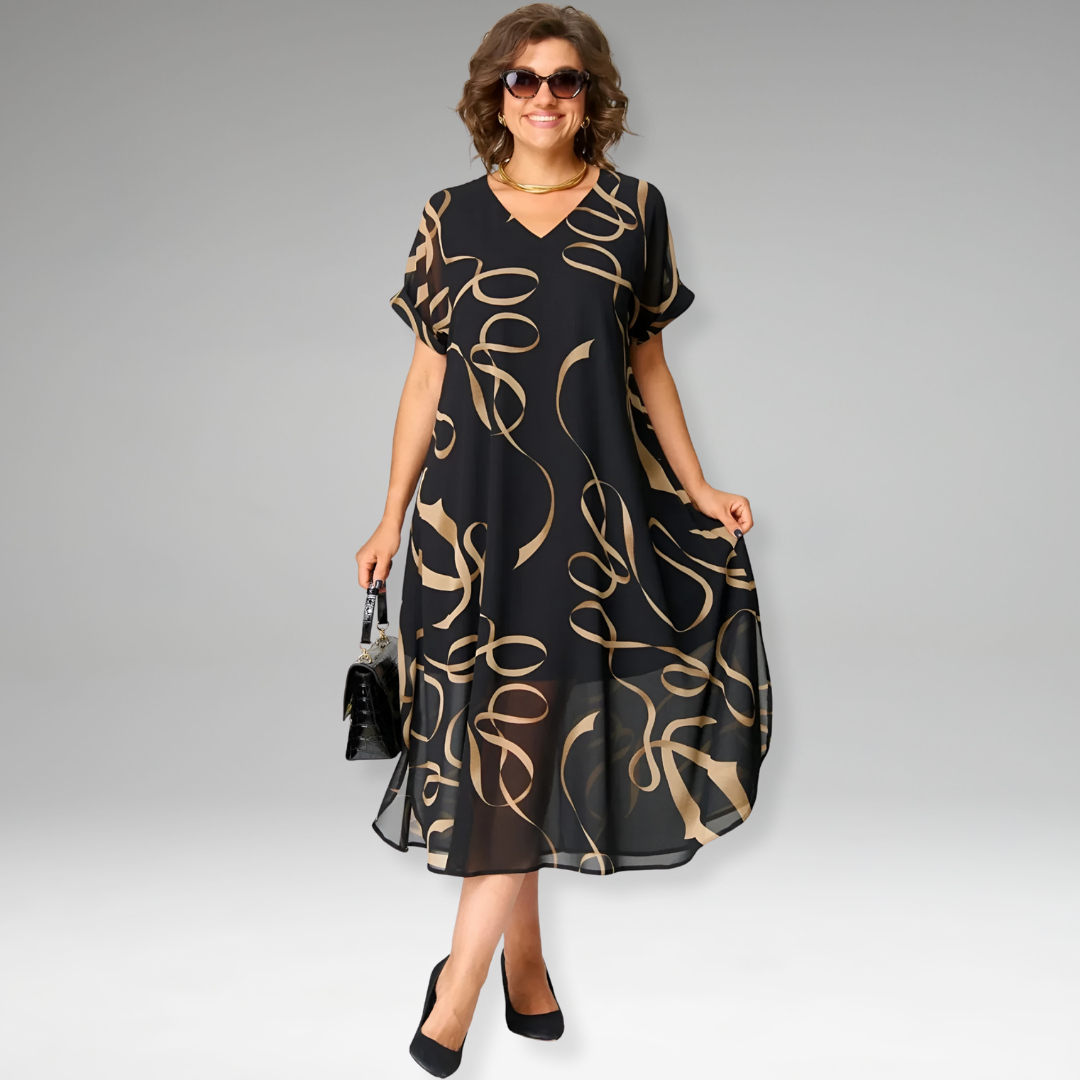 Sanne | Robe Imprimée Élégante