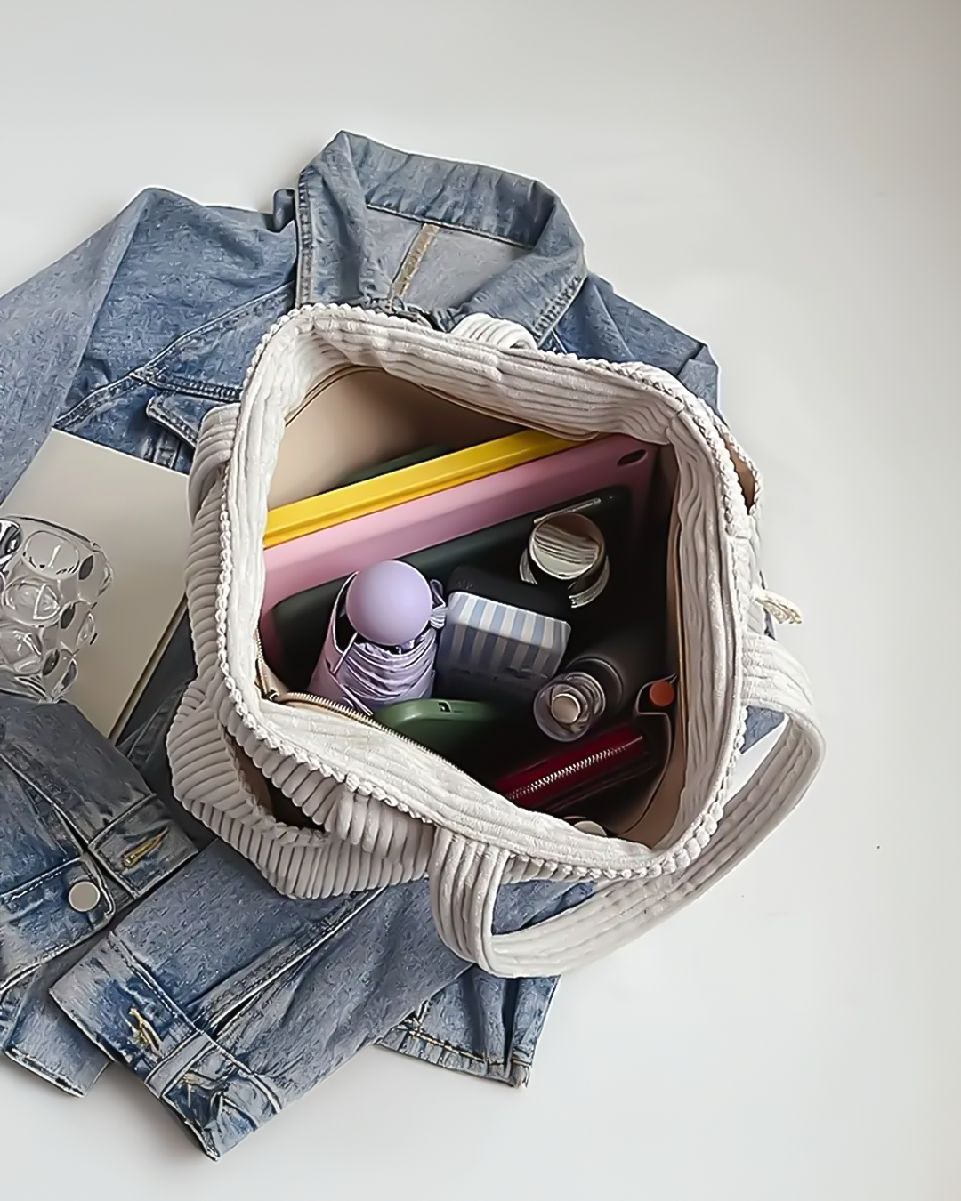 Tilda | Sac à bandoulière nervuré avec cordon