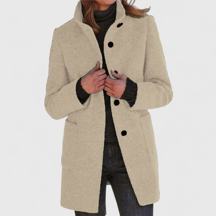 Elena – Manteau classique en laine mélangée
