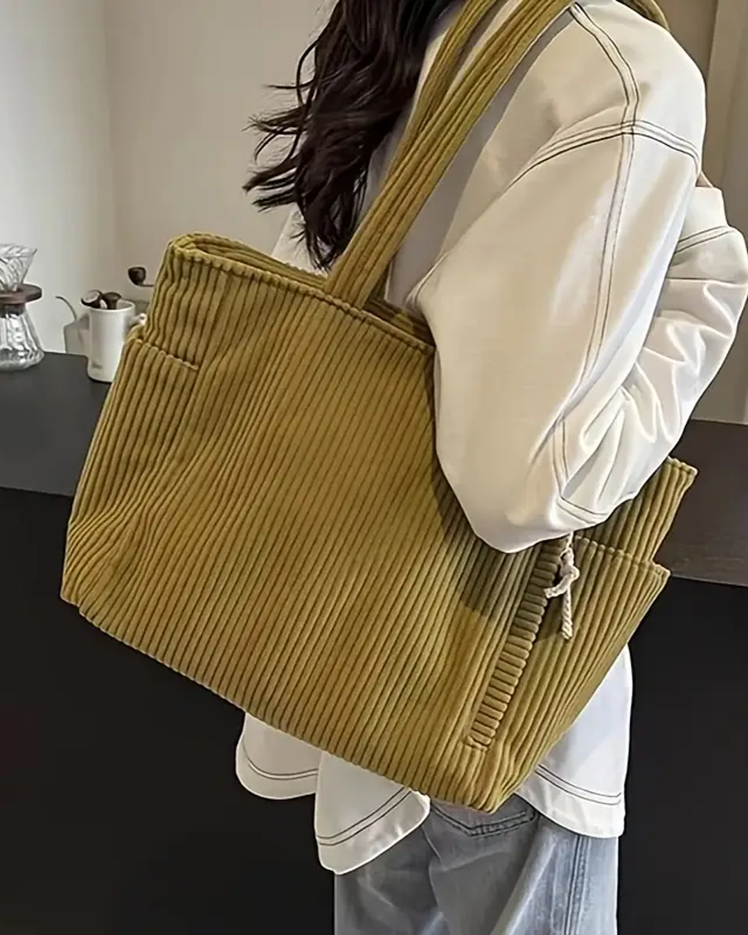 Tilda | Sac à bandoulière nervuré avec cordon