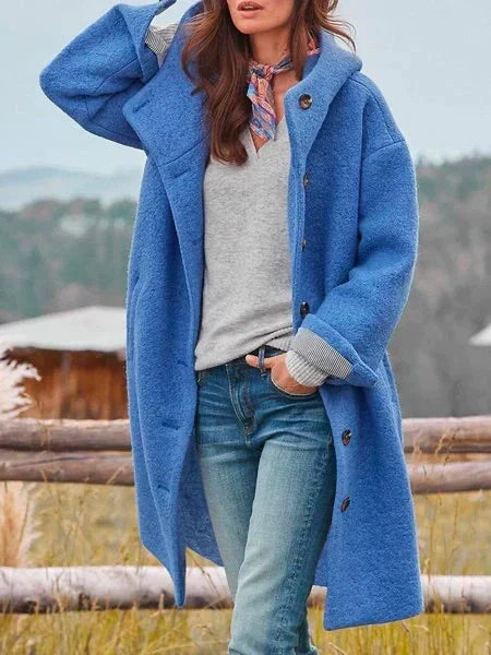 Faye – Veste à boutons et capuche
