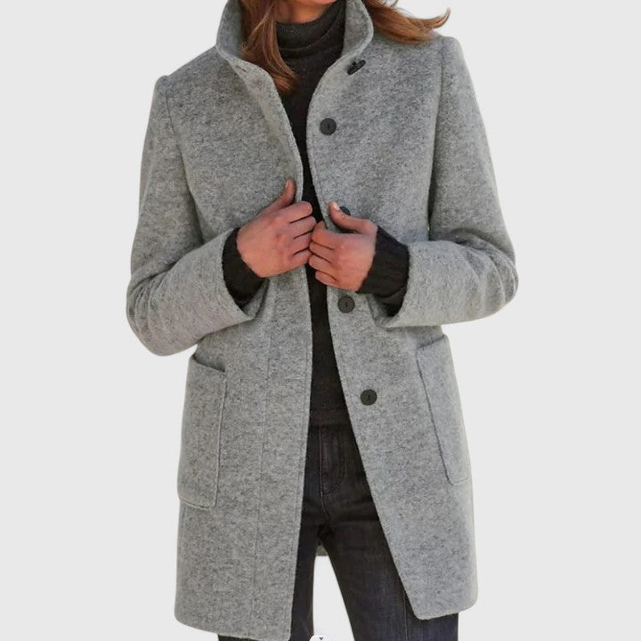 Elena – Manteau classique en laine mélangée