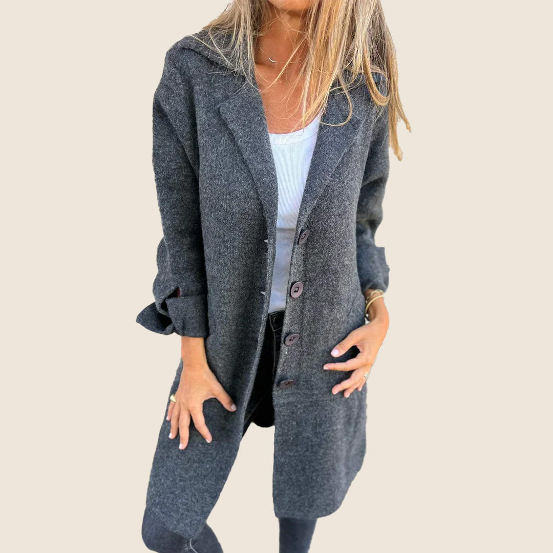 Sofia – Manteau doux à boutons