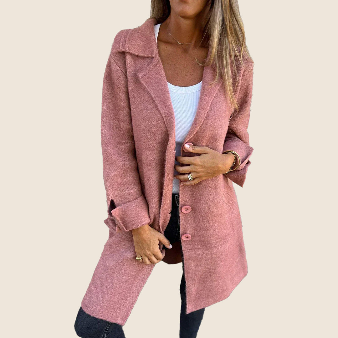 Sofia – Manteau doux à boutons