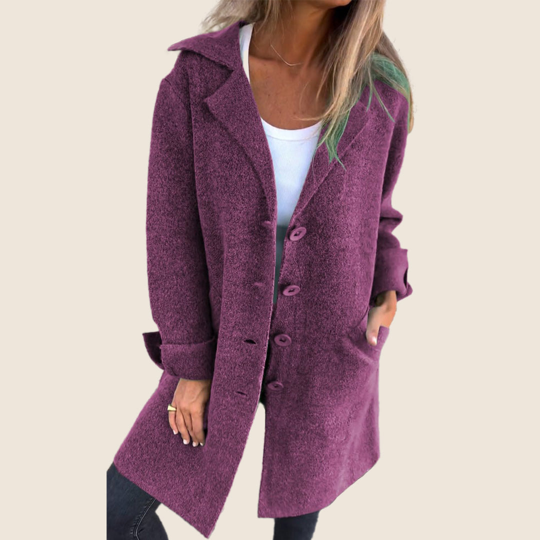 Sofia – Manteau doux à boutons