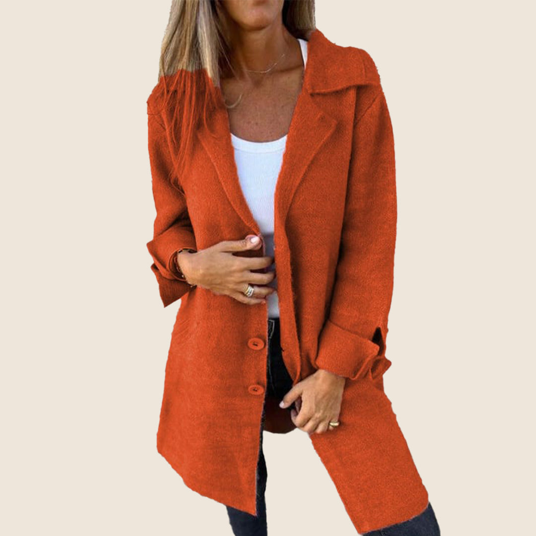 Sofia – Manteau doux à boutons