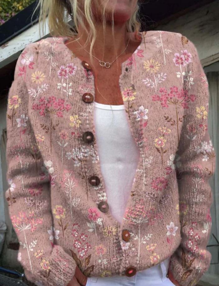 Sanne | Cardigan élégant à imprimé floral