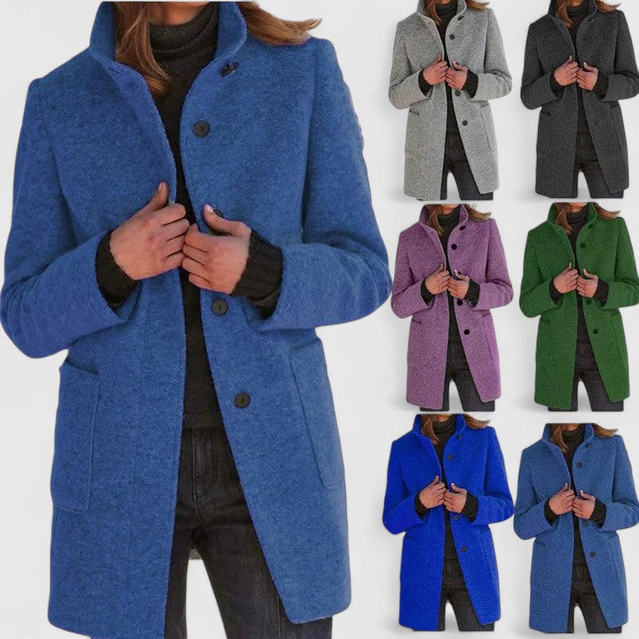 Elena – Manteau classique en laine mélangée