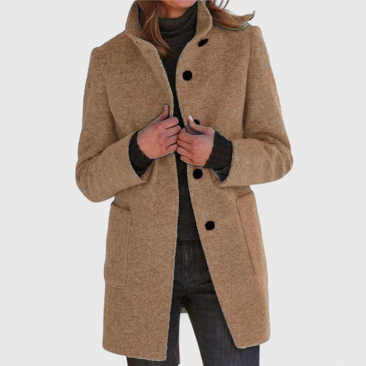 Elena – Manteau classique en laine mélangée